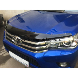 Дефлектор капота toyota hilux 2016