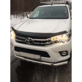 Дефлектор капота sim для toyota hilux 2016