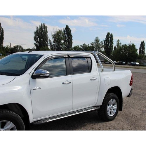 Пороги Toyota Hilux 2016+ сапфир v2