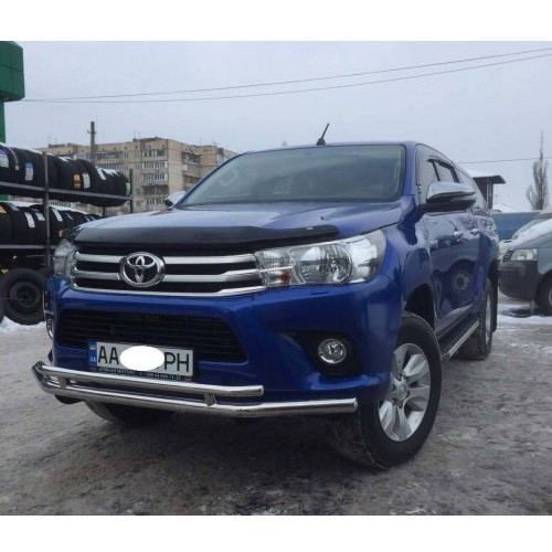 Защита бампера Toyota Hilux 2016-2017