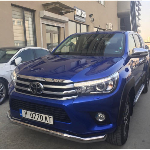 Защита переднего бампера Toyota Hilux 2018