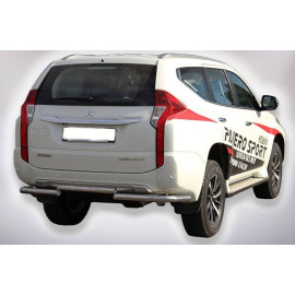 Защита заднего бампера Pajero Sport 2017