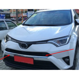 Хром накладка на решетку радиатора Toyota RAV4 2017