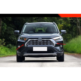 Хром накладка на решетку радиатора Toyota Rav4 2019