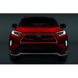 Хром накладки на решетку радиатора Toyota RAV4 2020
